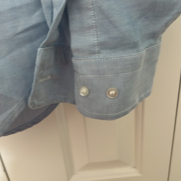 Arrow Dover Men’s Long Sleeve Button Down in Blue - Picture 5 of 7